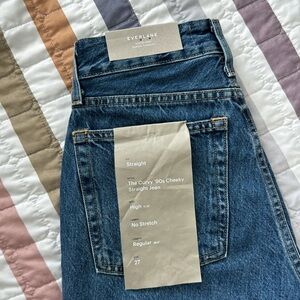Everlane The Curvy ‘90s Cheeky Straight Northridge Wash Rigid High-Rise Jeans